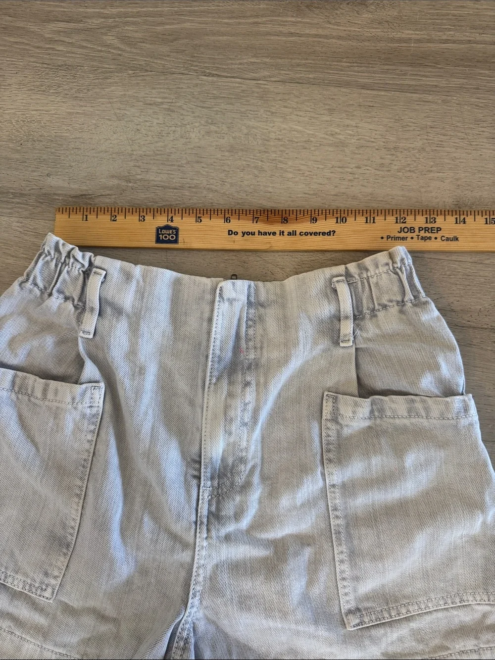 Anthropologie Pilcro Ultra High Rise Acid Wash Denim Shorts 26 Slim Boyfriend - Picture 6 of 12